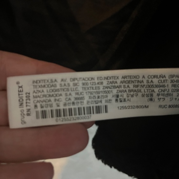 Woman’s Black Zara coat size M - Picture 7 of 9